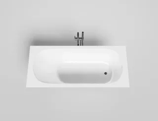 Ванна из искусственного камня Salini Ornella S-Stone 102321M 170x75см белый матовый