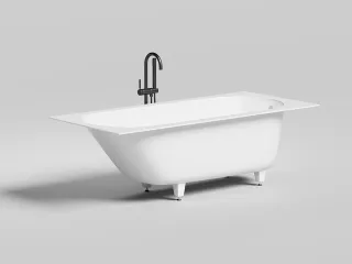 Ванна из искусственного камня Salini Ornella S-Stone 102322M 180x80см белый матовый