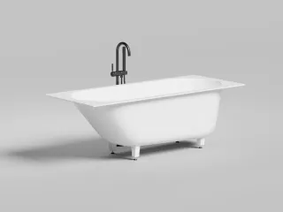 Ванна из искусственного камня Salini Ornella Kit S-Stone 102423MRH 170x70см RAL снаружи