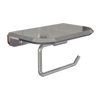 Держатель для туалетной бумаги с полочкой Knotlor PH103C, хром