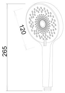 Лейка для душа ESKO SSP120 хром