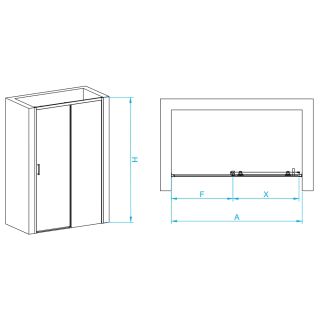 Душевая дверь RGW PA-017 350801714-11 140см хром