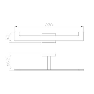 Двойной держатель для туалетной бумаги Wonzon & Woghand Flat WW-9746 хром