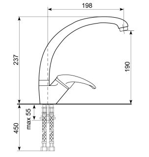 Смеситель для кухни Ulgran Classic U-007-302 песочный