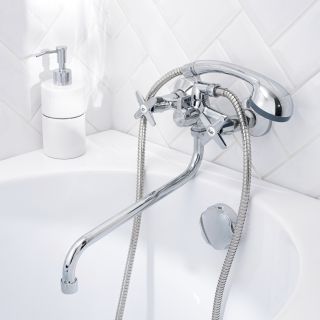 Смеситель для ванны с душем РМС SL72-140 хром
