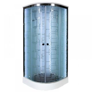 Душевая кабина Deto ЕМ1580 LED 80х80х220 см