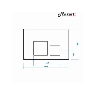 Клавиша смыва Maretti Katrina AC12KA-560, черный
