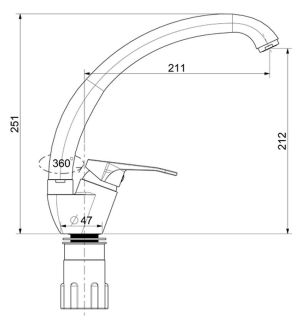 Смеситель для кухни Splenka S202.41.03 золотой сатин