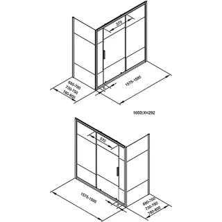 Шторка на ванну Aquanet Practic AE10-B-160H150U-CP 243612 160 см прозрачное стекло/шелкография профиль хром