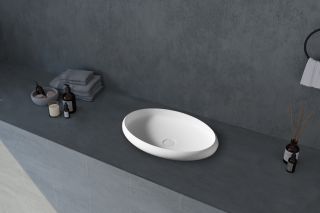 Раковина ABBER Stein AS2614 60см белый матовый