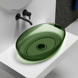 Раковина ABBER Kristall AT2801Emerald 60см зелёный