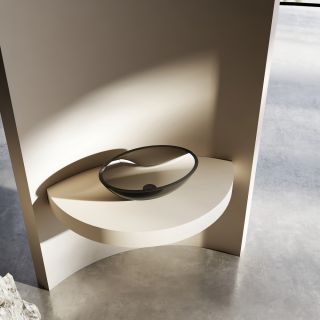 Раковина ABBER Kristall 50см чёрный AT2802Onyx