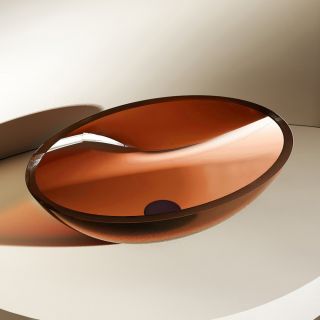 Раковина ABBER Kristall 50см коричневый AT2802Opal