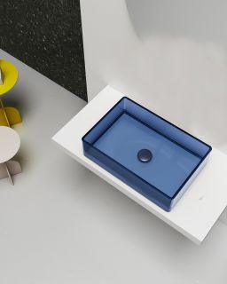 Раковина ABBER Kristall AT2803Saphir 60см синий