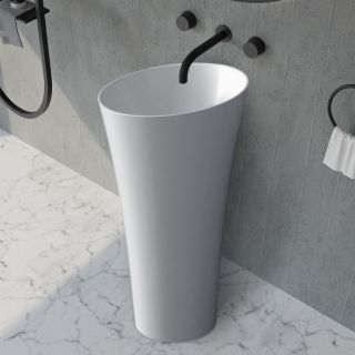 Напольная раковина ABBER Stein AS2509 50см белый матовый