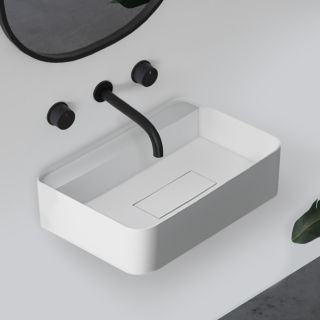 Подвесная раковина ABBER Stein AS2626 50см белый матовый