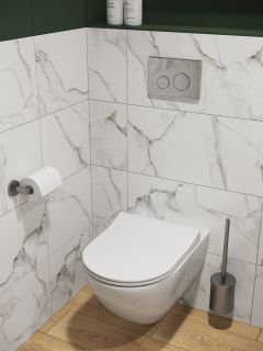 Унитаз подвесной Cersanit BRASKO SMART 64824 CLEAN ON DPL EO SLIM LP белый