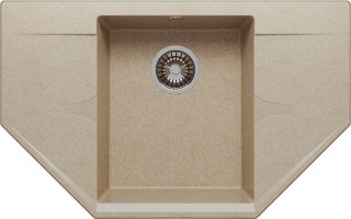 Мойка кухонная Polygran RIFF-800 песочный 679108