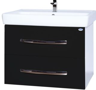 Тумба под раковину Bellezza Рокко 80см чёрный 00000010167