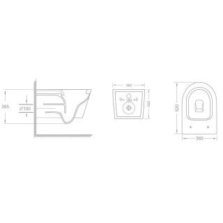 Унитаз подвесной Veconi Ruga VRU-52T