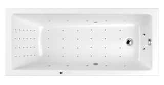 Гидромассажная ванна Whitecross Wave Slim 0111.160080.100.NANO.CR 160x80см Nano хром