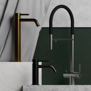 Cмеситель для раковины Knotlor SS-20/BL, черный