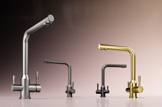 Смеситель для кухни Raglo R81.61.03 с подключением фильтра золотой сатин