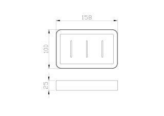 Мыльница с держателем Wonzon & Woghand Lotte WW-8324-BG брашированное золото