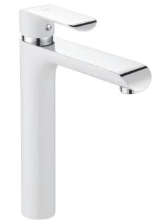 Смеситель для раковины Rose R2111F белый/хром