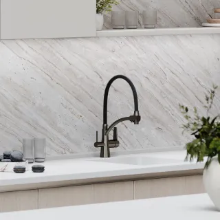 Смеситель для кухни Sancos Eri SC4001GG воронёная сталь/чёрный