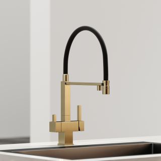 Смеситель для кухни Sancos Moro SC4006BG брашированное золото