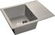 Мойка кухонная GranFest Серая Quadro Q-650 L сер