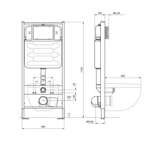 Комплект унитаза с инсталляцией Aquatek Set Aquatek Либра N cm инсталляция Standart 50 INS-0000012 унитаз Либра New A1148N-00 с тонким сиденьем soft-close