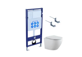 Комплект Set AQUATEK ЕВРОПА-KKI2 инсталляция Standart унитаз ЕВРОПА AQ1901-00 крепление к стене