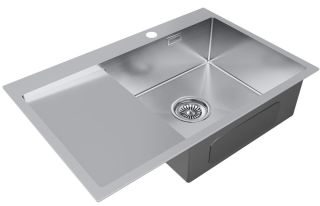 Мойка кухонная Paulmark Kroner PM217851-BSR правая брашированная нержавеющая сталь