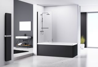 Шторка на ванну ABBER Immer Offen 80см AG70080B