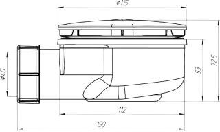 Сифон для поддона Good Door Essentia / Flow / Stella