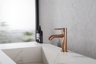 Смеситель для раковины ABBER Wasser Kreis AF8110RG розовое золото