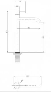 Смеситель для раковины ABBER Wasser Kreis AF8111RG розовое золото