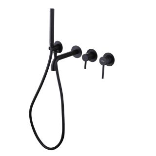 Встраиваемый смеситель для ванны ABBER Wasser Kreis AF8130B чёрный матовый