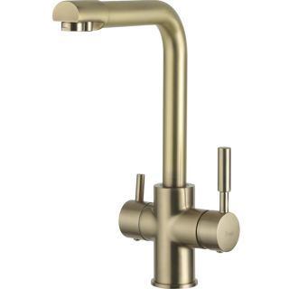 Смеситель для кухни Frap F4352-3 Сатин золотой