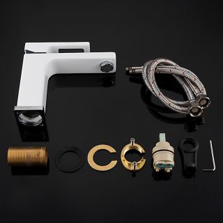 Смеситель для раковины Gappo G1017-8 белый/хром