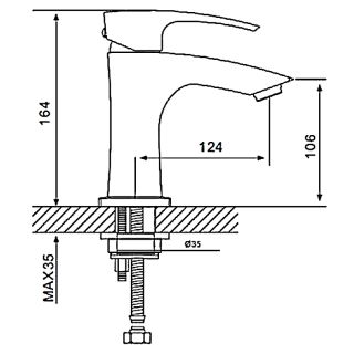 Смеситель для раковины с гигиеническим душем Gappo G1207 хром