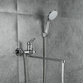 Смеситель для ванны и душа Frap F2213-20 хром