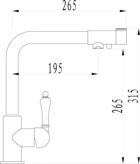 Смеситель для кухни ZORG Sanitary  ZR 320 YF-33