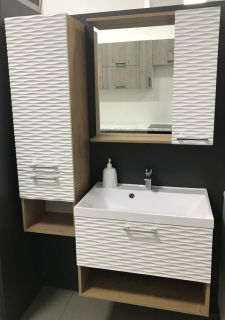 Зеркало-шкаф Stella Polar Ундина 70см белый/бунратти SP-00001061