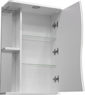 Зеркало-шкаф с подсветкой Stella Polar Верея 50см правый белый SP-00000032