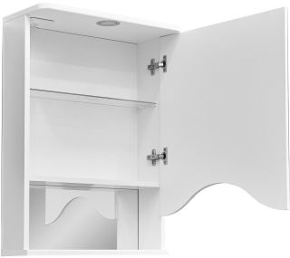 Зеркало-шкаф с подсветкой Stella Polar Лиана 50см правый белый SP-00000036