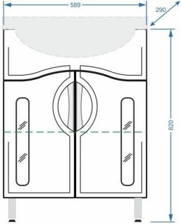 Тумба под раковину Stella Polar Сильва 60см белый SP-00000203