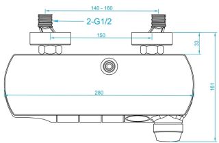 Душевая стойка RGW Shower Panels SP-33 хром 51140133-01